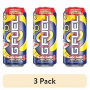 (3 pack) Gfuel Sonic Peach Energy Drink, 16 oz Can