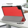 thumbnail image 2 of KOMI Slim case for Galaxy Tab A9（2023 Model: SM-X110/X115/X117） Smart flip Leather case 3-fold Stand Function Hard PC Back Cover for Galaxy Tab A9 8.7 inch Red, 2 of 5