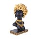 thumbnail image 2 of Estatua de mujer africana, figura tribal de resina hecha a mano creativa para gabinete Estilo C, 2 of 9