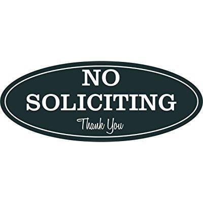 soliciting oval sign walmart