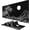 Art Japan Kanagawa Wave, variant on Large Mouse Pad, Desk Pad, XXL XL Extended Gaming Mouse Pad, Desk Mat for Office & Home, Long Keyboard Mat, Huge Mouse Pad, Desktop Full Cover 31.5 x 11.8 Inches, Silent Midnight Flowers Black