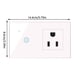 thumbnail image 5 of Bearachild Enchufe de pared inteligente enchufe de EE. UU. WiFi temporizador inalámbrico Control remoto interruptor de pantalla táctil toma de corriente Electrodomésticos blanco Enchufe de EE. UU. Bearachild HA005243-01, 5 of 6