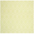 thumbnail image 2 of Safavieh Dhurries Bianca Geometric Area Rug, Green/Ivory, 8' x 8' Square, 2 of 11