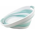 thumbnail image 5 of SAMMART 23L (6 Gallons) Collapsible Plastic Laundry Basket - Oval Tub / Basket - Foldable Storage Container / Organizer - Portable Washing Tub - Space Saving Laundry Hamper, 5 of 6