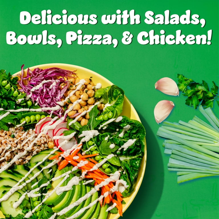 Hidden Valley Green Goddess Ranch Dressing, Creamy Keto Veggie Topping, 16  oz Bottle - Walmart.com