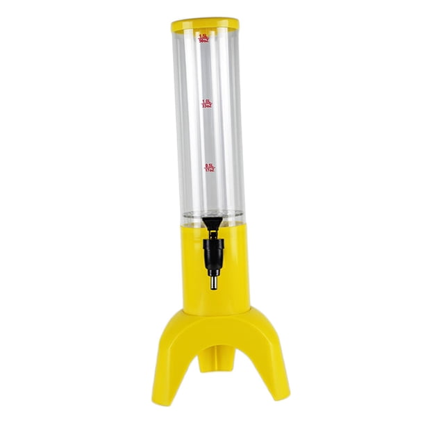 Grifo de cerveza de 1,5 l/51 oz para margaritas con tubo de congelación, fácil de limpiar, ideal para fiestas. Amarillo con tubo de congelación