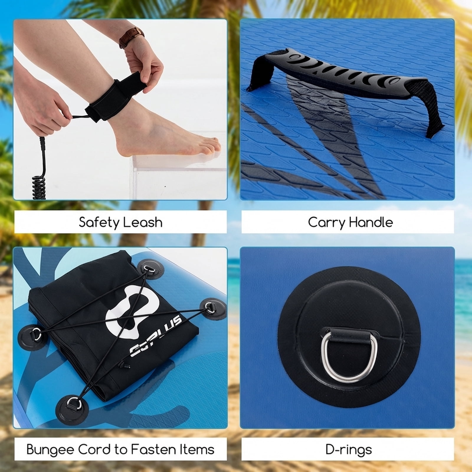 Airfind Inflatable Stand Up Paddle Board with Accessories-L
