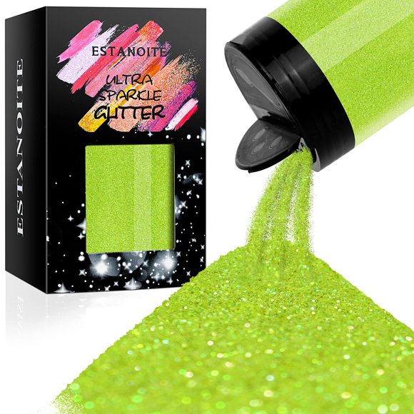Polvo ultrafino Glitter Estanoite verde iridiscente de 210 g