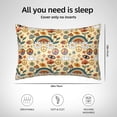 thumbnail image 6 of Easygdp 70s Hippie Style Pillowcase 20×30 inches, Throw Pillowcase with Invisible Zipper for Bedroom, Sofa, Office, 6 of 8