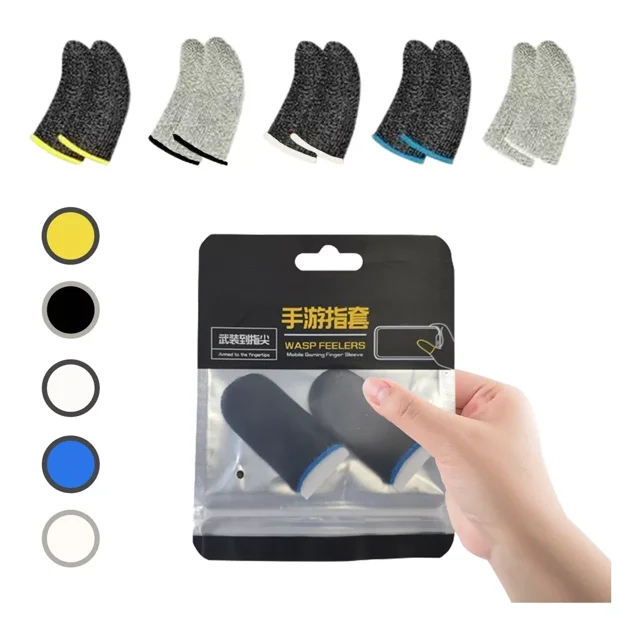 Dedales Dedos Fundas Gamer Touch Guantesitos Multicol 20 Pzs