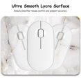 thumbnail image 3 of TRAHOO-Small Mouse Pad, Mini Mouse Pad 6 x 8 Inch with Non-Slip Rubber Base Waterproof Mouse Mat, Cute Mousepad for Women Men Wireless Mouse Laptops Keyboard Tray Home Office Travel, White Marble, 3 of 4