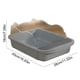 thumbnail image 3 of Caja De Arena De Plástico Para Gatos Arenero para gatos gris semicerrado con barrotes altos,diseño a prueba de salpicaduras y pala (1 pieza) Rkxzt, 3 of 8