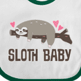 thumbnail image 4 of Inktastic Sloth Baby Boys or Girls Baby Bib, 4 of 4