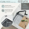 thumbnail image 5 of Azuni Undermount 25" Stainless Steel Single Bowl Workstation Kitchen Sink with 4 Accessories C126L, 5 of 14