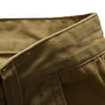 thumbnail image 4 of Aayomet Mens Shorts Overalls Men's Solid Leisure Pants Color And With Multi-pocket Summer Good Thread Cargo Pants Men Khaki,2XL, 4 of 5