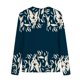 thumbnail image 5 of ICHUANYI Clearance Fashion Women Casual Long Sleeve Printing Round Neck Loose T-Shirt Blouse Tops(Navy, XXL) ICHUANYI WER2023081005207, 5 of 5