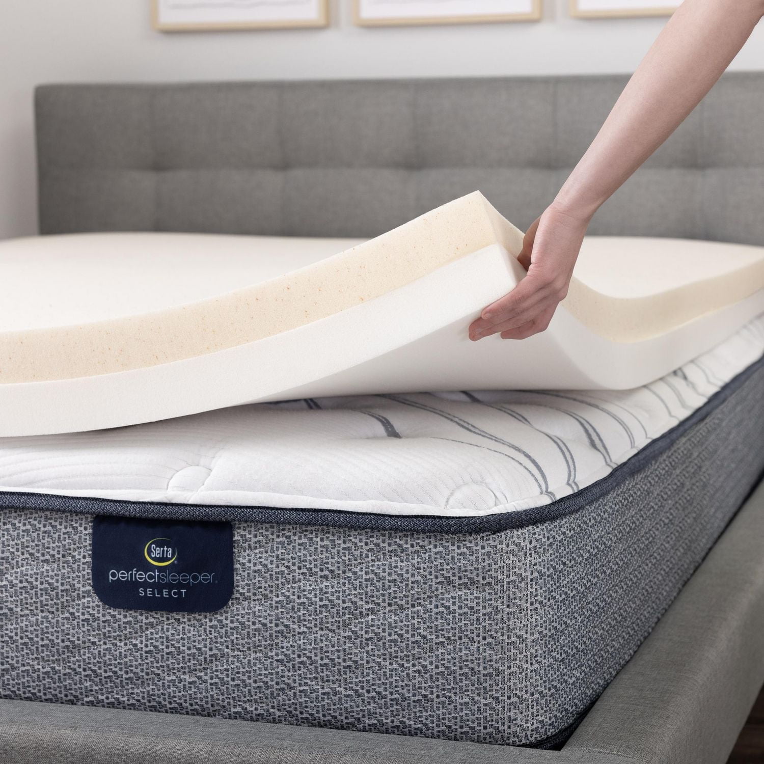 Serta Stay Full 12 Copper Infused Gel Memory Foam Mattress In A Box | Big Lots