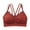 Red, variant on YUGYXL Sports Bras for Women Cross Straps Lace Underwear Bra Full Coverage Everyday Bra Padded Bralettes Lounge Bra Red Free Size