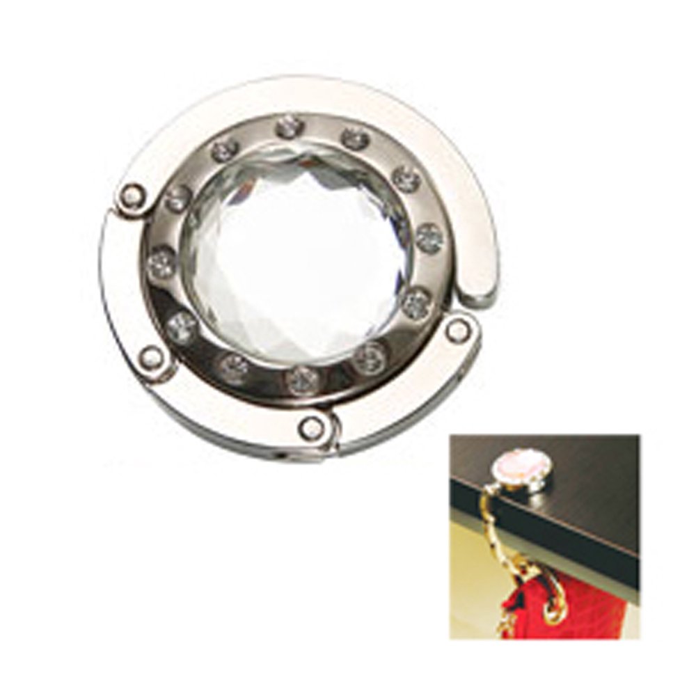 Foldable Handbag Hook Folding Handbag Purse Hanger Hook (White