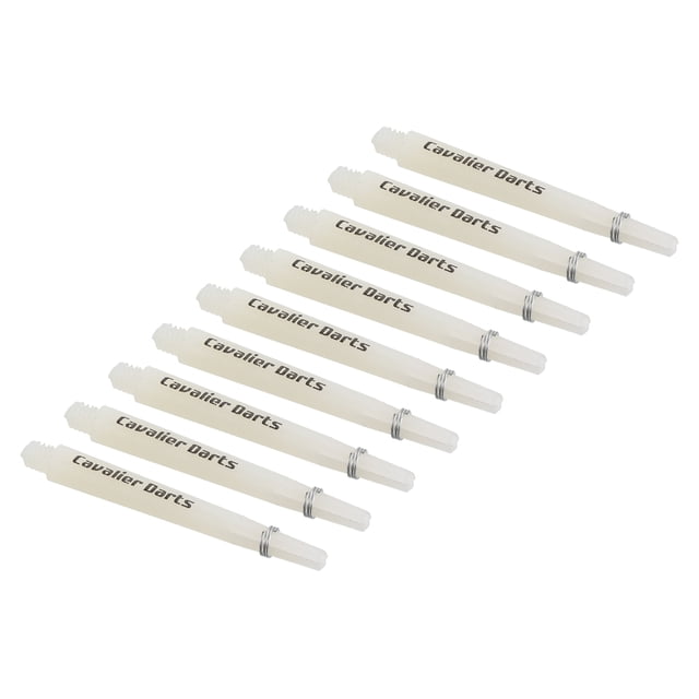 Uxcell 45mm Dart Shafts, 2BA Thread Plastic Dart Stems - 9 Pack (White)