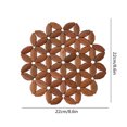 thumbnail image 3 of Almohadilla de aislamiento de madera para el hogar, almohadilla para platos de comedor, almohadilla para cazuela, mantel de mesa antideslizante, almohadilla de aislamiento de madera, 3 of 6