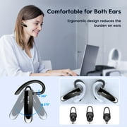 New Bee Bluetooth Headphones V5.0 Wireless (24H Talk Time/180D Standby) w/Mic, Dual Device Connectivity for iPhone/Android/Samsung/Laptop, Business Trucker Headsets,Black