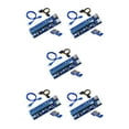thumbnail image 2 of Transemion 2021 PCI-E Riser 6-pin with LED Lights Crypto Mining Card 1x TO 16x PCI-E RISER Blue 1M 5Set, 2 of 6