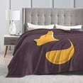 thumbnail image 4 of DouZhe Ultra-Soft Micro Fleece Lightweight Flannel Bed Blanket, Animal Fox Logo Print Cozy Warm Throw Blankets, 60"x50", 4 of 7