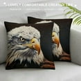 thumbnail image 3 of Orinice Bald Eagle Graphic Decorative Throw Pillow Cover for Home Couch Living Room Bed Sofa 1PC Square High-Quality 22x22in, 3 of 5