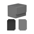 thumbnail image 2 of Caja de baraja de cartas, colección de pasatiempos de dados de cartas TCG, puede contener más de 100 tarjetas de organización Gris, 2 of 8