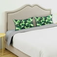 thumbnail image 3 of Yayeee Pillowcase Standard Size Set of 2 Satin Wrinkle Resistant Envelope Pillow Case, Green Camouflage Pattern, 3 of 8