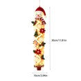 thumbnail image 4 of Glowing Snowman Christmas Door Hanger, Warm LED Lights Christmas Decorations - Festive Lighted Designs, Space-Saving Holiday Ornament, Indoor Outdoor Wall Decor for Holiday Gifts, 4 of 6