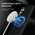 thumbnail image 4 of Allytechgroup Magnetic for Samsung Galaxy Note 20 Ultra Case, Compatible with MagSafe Support Magnetic Car Phone Mount PU Leather Slim Phone Case for Women Men for Samsung Galaxy Note 20 Ultra, Black, 4 of 10