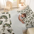 thumbnail image 4 of Feelyou Camo Largemouth Bass Fish Wildlife Twin Bedding Sets for Men Kids, Deep Ocean Bedding Comforter Set, Beige, Grey Reversible, 7 Pieces, 4 of 7