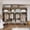 brown, variant on 78.7Inch Portable Closet Organizer and Storage with 4 Hanging Rods for Hanging Clothes, 4 Wardrobe Closet Storage Shelves for Bedroom, Easy to Assemble, blue