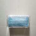 thumbnail image 2 of Dispensador de guantes para cubrir la cara, a prueba de polvo, montaje en pared, contenedor de caja de almacenamiento de mascarilla facial de acrílico transparente, 2 of 6