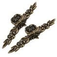 thumbnail image 4 of HOMEMAXS Dark Brown Vintage Rose Cabinet Knobs Zinc Alloy Drawer Pull Handles for Home Decoration 2pcs, 4 of 8