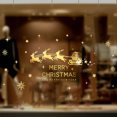 thumbnail image 2 of adviicd Christmas Decorations Snow Decals Glass Window Decorations Christmas Snow Elks Electrostatic Stickers, 2 of 4