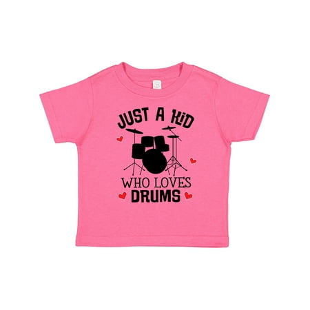 

Inktastic Future Drummer Kid Loves Drums Gift Toddler Boy or Toddler Girl T-Shirt