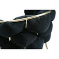 thumbnail image 5 of Modrest Debra Modern Black Velvet/Brushed Brass Dining Chair, 5 of 5