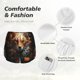 thumbnail image 4 of Balery Floral Fox Pantalones cortos deportivos para mujer con forro y dos bolsillos, elásticos, para entrenamiento, gimnasio, yoga-Small, 4 of 7