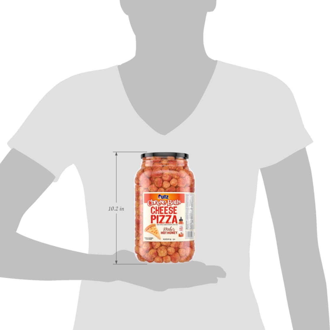 Utz Cheese Pizza Mikes Hot Honey Cheeseball 14.5oz Barrel
