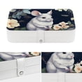 thumbnail image 4 of Animal PU Leather Jewelry Stand Bracelet Holder Organizer Box with Removable Compartment, Portable, 4 of 6