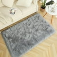 thumbnail image 2 of TWINNIS Super Soft Shaggy Faux fur Area Carpet for Home Decor,3'x5',Gray, 2 of 7