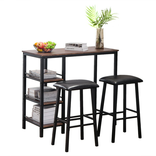 Kitchen Counter Height Dining Table Set, Bar Stools With Matching Dining Room Chairs