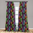 thumbnail image 5 of Ambesonne African Curtains, Vases on Heads, Pair of 28"x95", Multicolor, 5 of 5