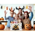 thumbnail image 5 of BOOHIT Large Halloween Gift Basket for Kids Cute Baby Candy Storage Bin Women Decor(Castle Pumpkin Bat), 5 of 7