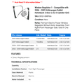 thumbnail image 2 of Window Regulator 1 - Compatible with 2006 - 2009 Volkswagen Rabbit Hatchback 2-Door 2.5L 5-Cylinder GAS 2007 2008, 2 of 2