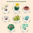 thumbnail image 5 of Honchoes 9 in 1  Succulent Flowers Building Sets Compatible with Lego Botanical Home Office Decor Gifts for Adults Boys Girls 977 Pcs, 5 of 6