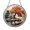 Acrylic 3.5 Inch, variant on Autumn Tree Stained Glass Suncatcher Window Hanging Decor, Round Red and Orange Maple Tree and Stream Landscape Glass Art Panel, Decorative Nature Scene Window Ornament for Home Decor
